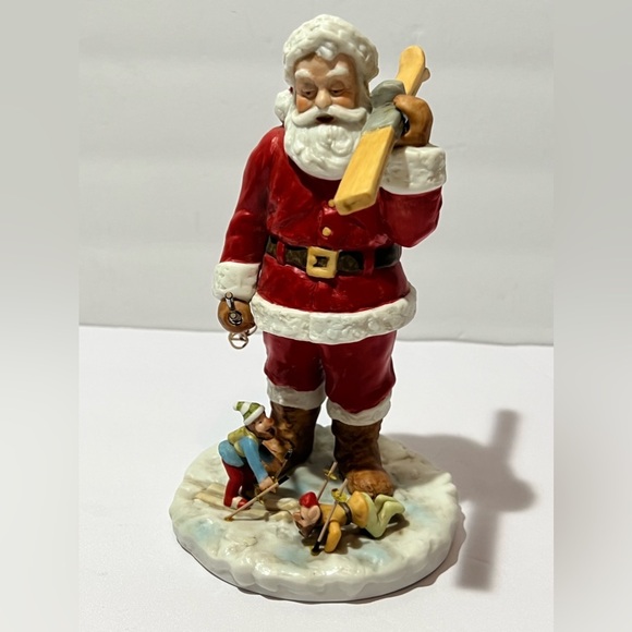 Possible Dreams Other - Rare Ceramic Santa Possible Dreams Santa’s Time Off Day On The Slopes Snow Ski